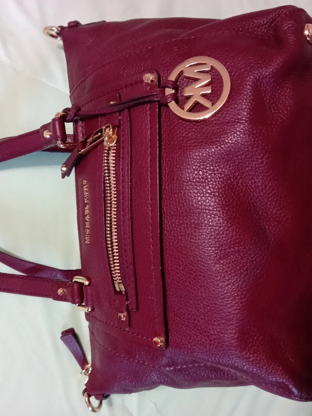 Michael Kors Gilmore Women's Burgundy Leather Tote Bag